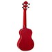 Ortega RUFIRE Concert Acoustic Ukulele,  Fire Red Back View