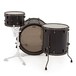 SJC Drums Custom 3pc 24 Shell Pack, Black Satin w Black Nickle HW