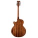 Dean Performer Plus Electro-Acoustic, Gloss Natural Back View