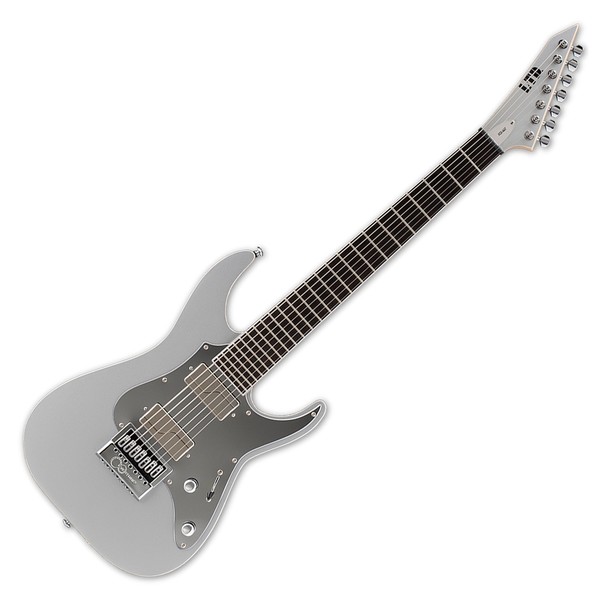 ESP LTD KSM7 Evertune Ken Susi Electric Guitar, Metallic Silver
