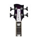 Chowny CHB-1 Semi-Hollow Bass, Red Wine Burst headstock