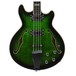 Chowny CHB-2 Semi-Hollow Bass, Emerald Burst front view