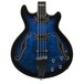 Chowny CHB-2 Semi-Hollow Bass, Sapphire Burst front view