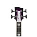 Chowny CHB-2 Semi-Hollow Bass, Purple Burst headstock