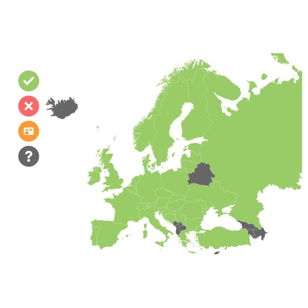 863MHz - 865MHz Wireless Frequency License Map