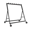 Wheeled 7 Guitar Rack by Gear4music
