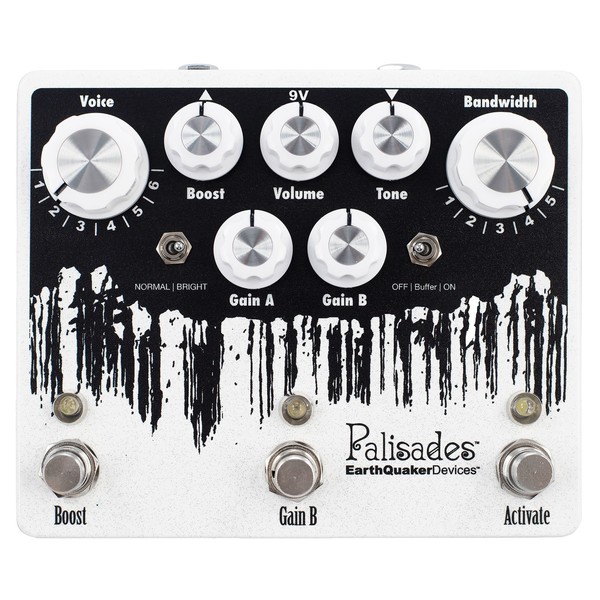 EarthQuaker Devices Palisades V2 Dual Overdrive and Boost top view