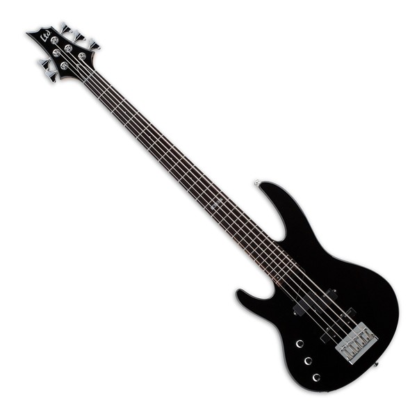 ESP LTD B-55 5-String Bass Guitar LH, Black