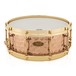 WorldMax 14'' x 6.5'' Hammered Bronze Snare Drum, Brass HW