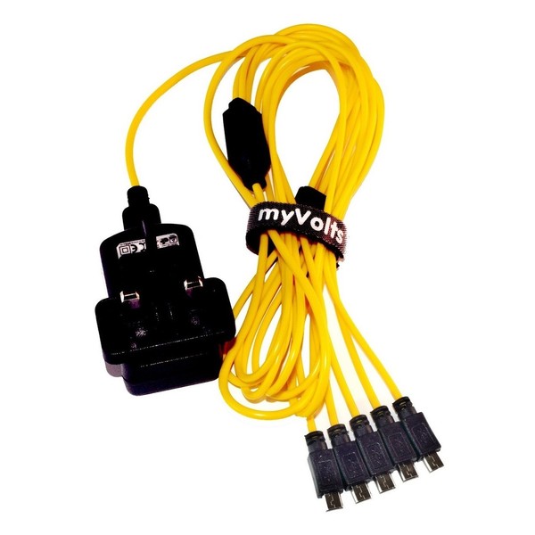 MyVolts Roland Boutique 5 Way USB Splitter with USB PSU - Main