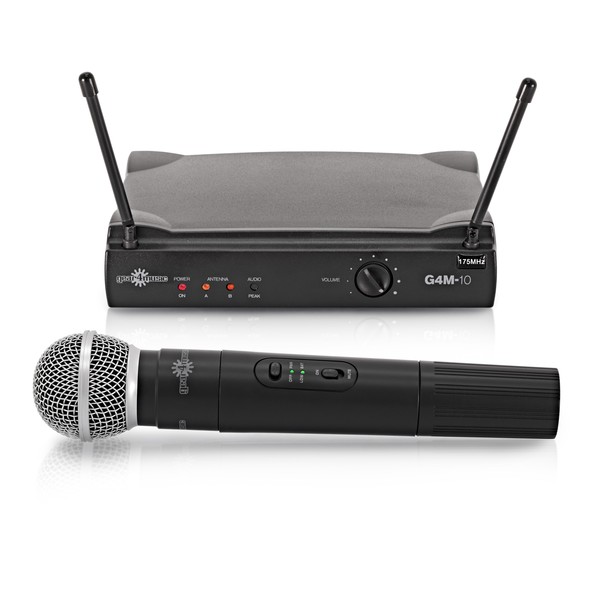 Single Handheld Wireless Microphone System by Gear4music