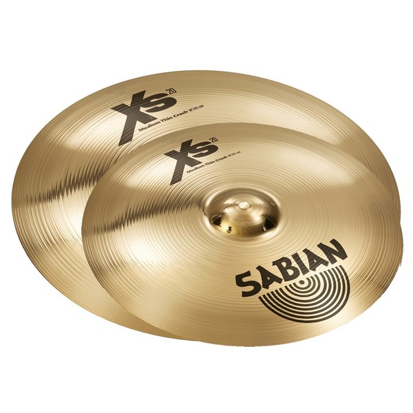 Sabian XS20 16'' and 18'' Med-Thin Crash Set