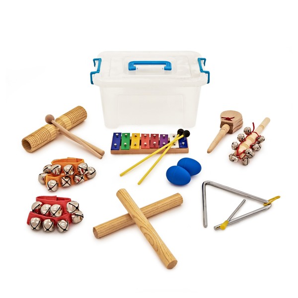 Rhythm Selection 9 Piece Kids Percussion Set by Gear4music