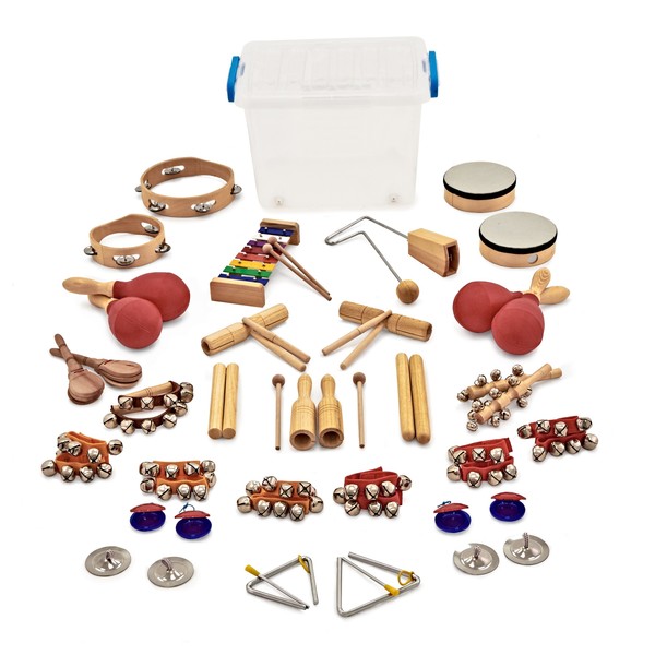 32pc Orchestral Classroom Percussion Set by Gear4music
