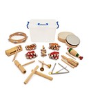 15pc KS2 Drum and Jingle Classroom Percussion Set by Gear4music
