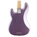 Fender Adam Clayton Precision Bass MN, Purple Sparkle rear close up