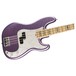 Fender Adam Clayton Precision Bass MN, Purple Sparkle front angle