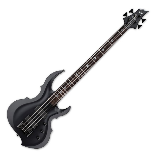 ESP LTD TA604FRX Tom Araya Bass Guitar, Black Satin