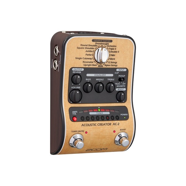 Zoom Ac-2 Acoustic Creator Pedal right angle