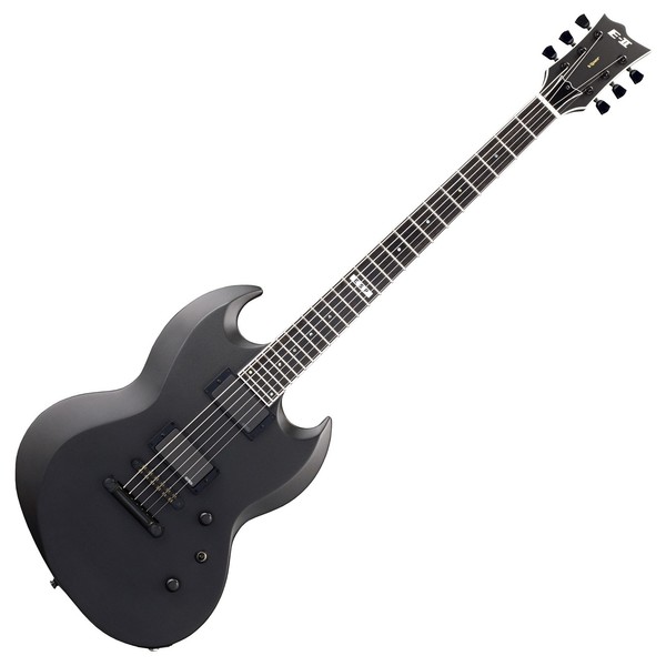 ESP E-II Viper Baritone, Charcoal Metallic Satin