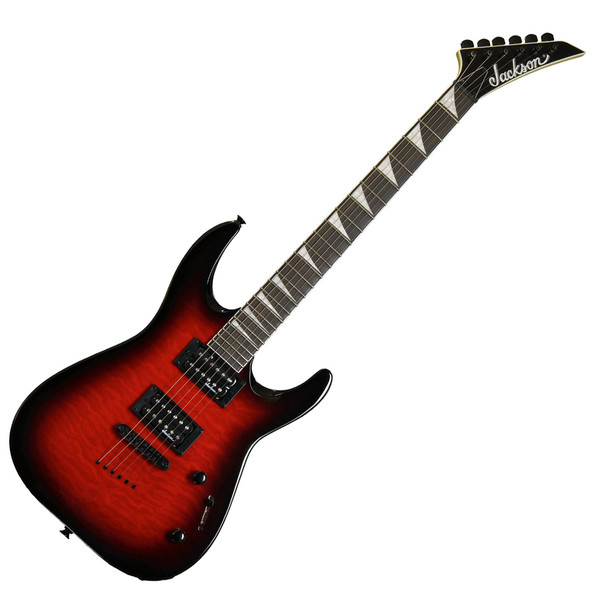Jackson JS32TQ Arch Top Dinky Electric Guitar, Trans Red