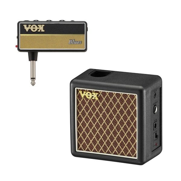 Vox amPlug 2 Blues Guitar Headphone Amp Bundle