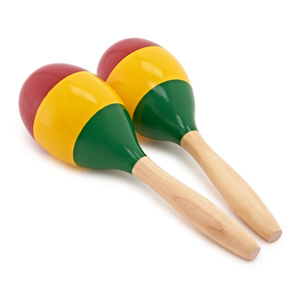 Large Wooden Maracas by Gear4music