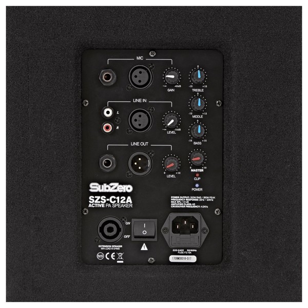 SubZero 350W 12" Active PA Speaker