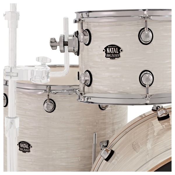 Natal Arcadia 5pc 22" Limited Edition Shell Pack, White Swirl
