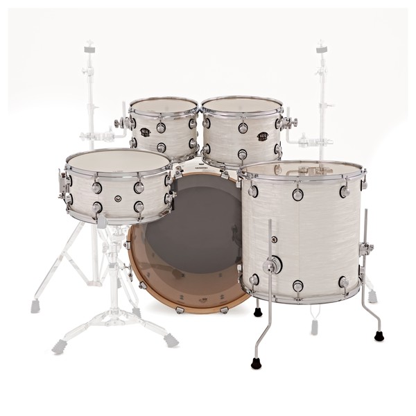 Natal Arcadia 5pc 22" Limited Edition Shell Pack, White Swirl