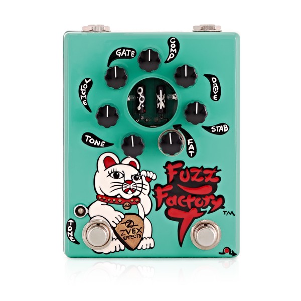 Z.Vex Fuzz Factory 7 Hand Painted Pedal, Teal