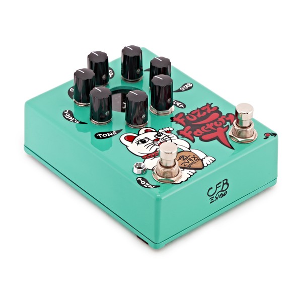 Z.Vex Fuzz Factory 7 Hand Painted Pedal, Teal at Gear4music