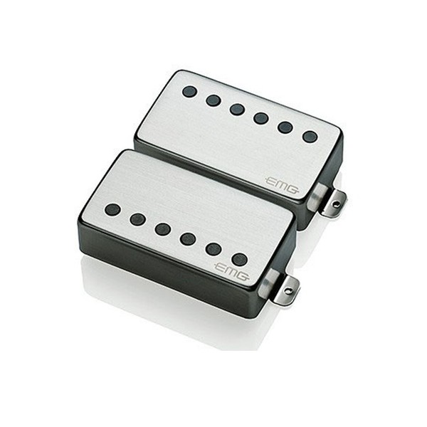 EMG 57/66 Humbucker Pickup Set, Brushed Chrome