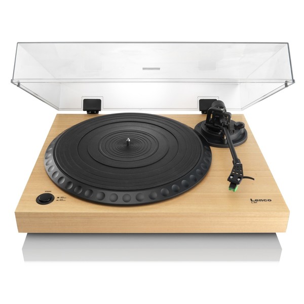 Lenco L-91 USB Turntable - Front Open