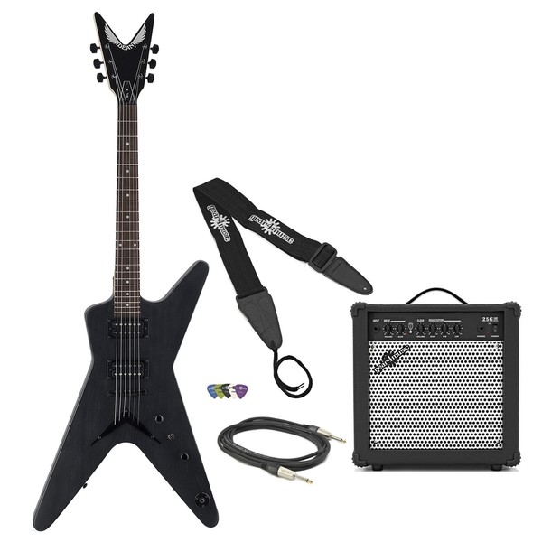 Dean ML XM Guitar Pack, Transparent Black