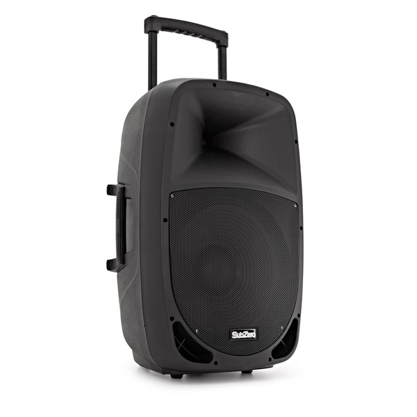 SubZero 15" Portable PA with Digital Media Player + Wireless Mics