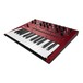 Korg Monologue Analogue Synthesizer, Red, With Free Power Supply - Angled