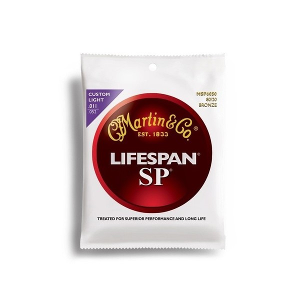 Martin 6 str 80/20 Bronze SP Lifespan Custom Light (.011 - .052)