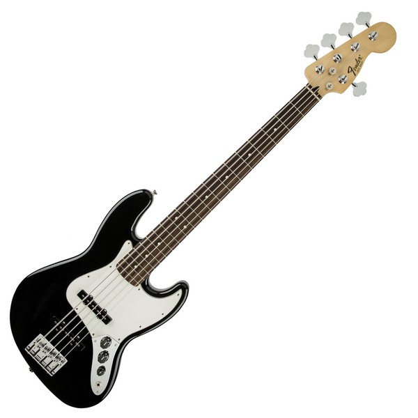 Fender Standard Jazz Bass V 5-String Bass Guitar, Pau Ferro, Black