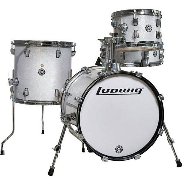 Ludwig Breakbeats Questlove 16'' 4Pc Shell Pack, White Sparkle