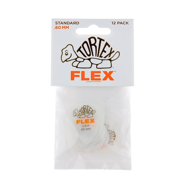 Dunlop 428P.60 Tortex Flex Standard - Player pk 12 picks - bag