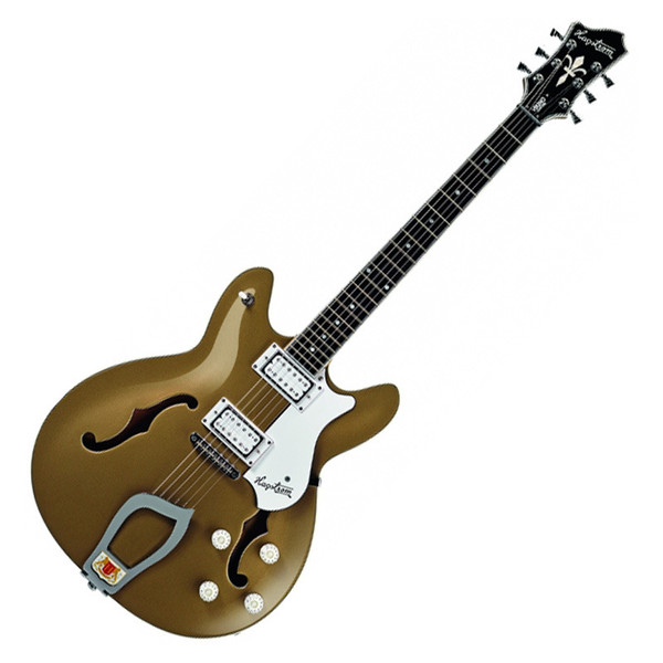 Hagstrom Viking Deluxe Semi-Hollow Guitar, Desert Haze