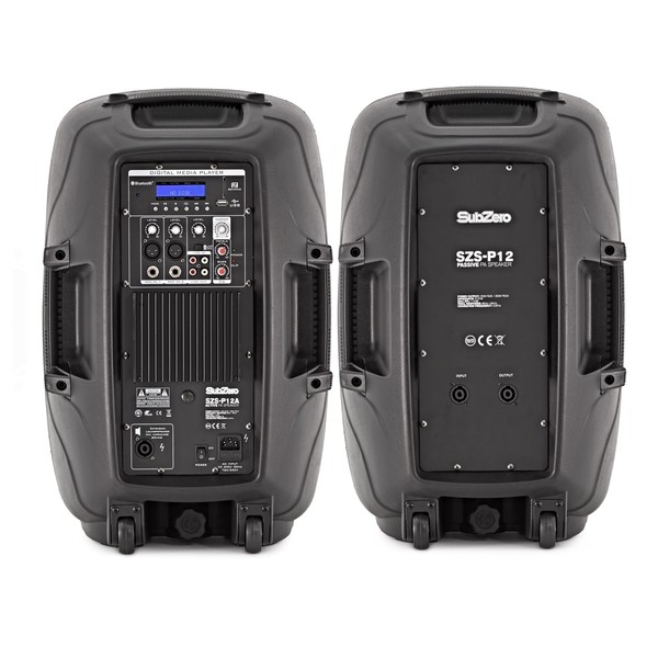 SubZero 500W 12" Speaker System with Digital Media Player