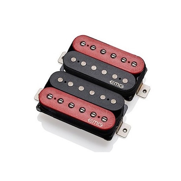 EMG Fat 55 Pickup Set, Black & Red