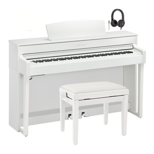 Yamaha CLP 645 Digital Piano Package, White