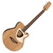 Deluxe Thinline Electro Acoustic Guitar by Gear4music, Natural