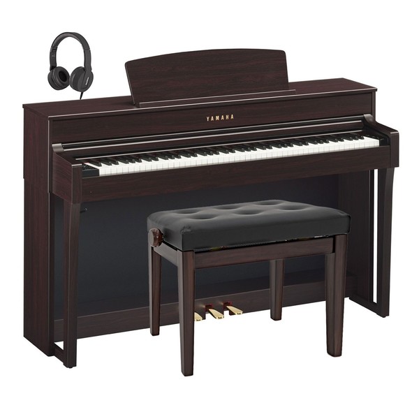 Yamaha CLP 645 Digital Piano Package, Rosewood