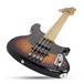 Schecter CV-4 Bass Guitar, 3-Tone Sunburst - body