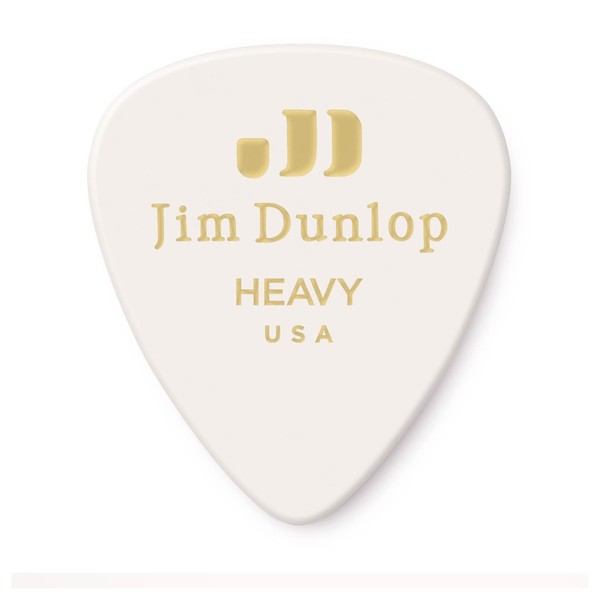 Dunlop Genuine Celluloid - White - Heavy - 12 picks