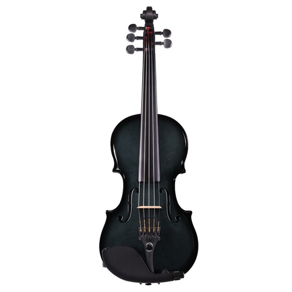 Glasser Carbon Composite Violin - Blue, 5 String, Front